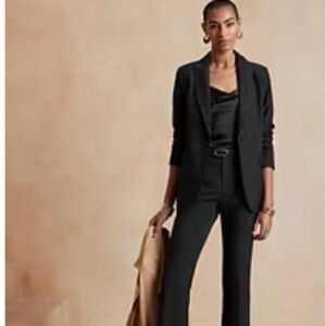 Banana Republic Factory | Sculpted Suit Blazer | Black | Size 14